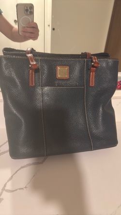 Dooney & Bourke Black Pebble Leather Tote