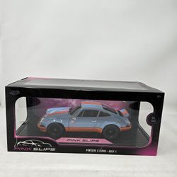Jada 1/18 Pink Slips Porsche 2.8 RSR - Gulf 1 (Blue/Orange) Diecast Car