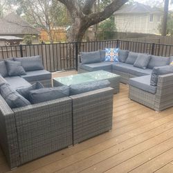 New Inbox 14-person Patio Set With Cushions(we Finance And Deliver)