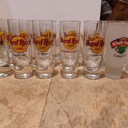 33 Count Shot Glass Collection (12 Hard Rock Cafe)