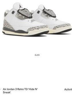 Air Jordan 3 Retro TD 'Hide N' Sneak'
Used
Size 11C