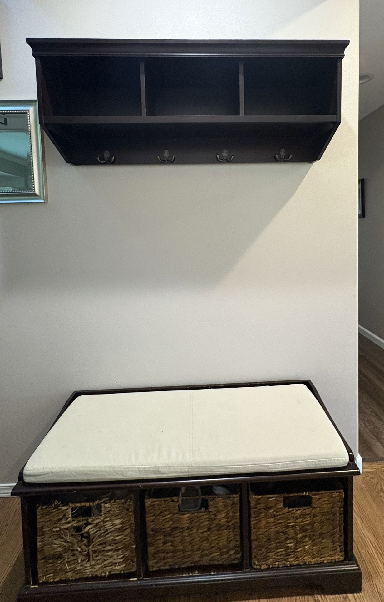 Sturdy Entryway Coat Rack And Storage Bench