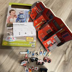 NEW- Emergency Wood Play Set
