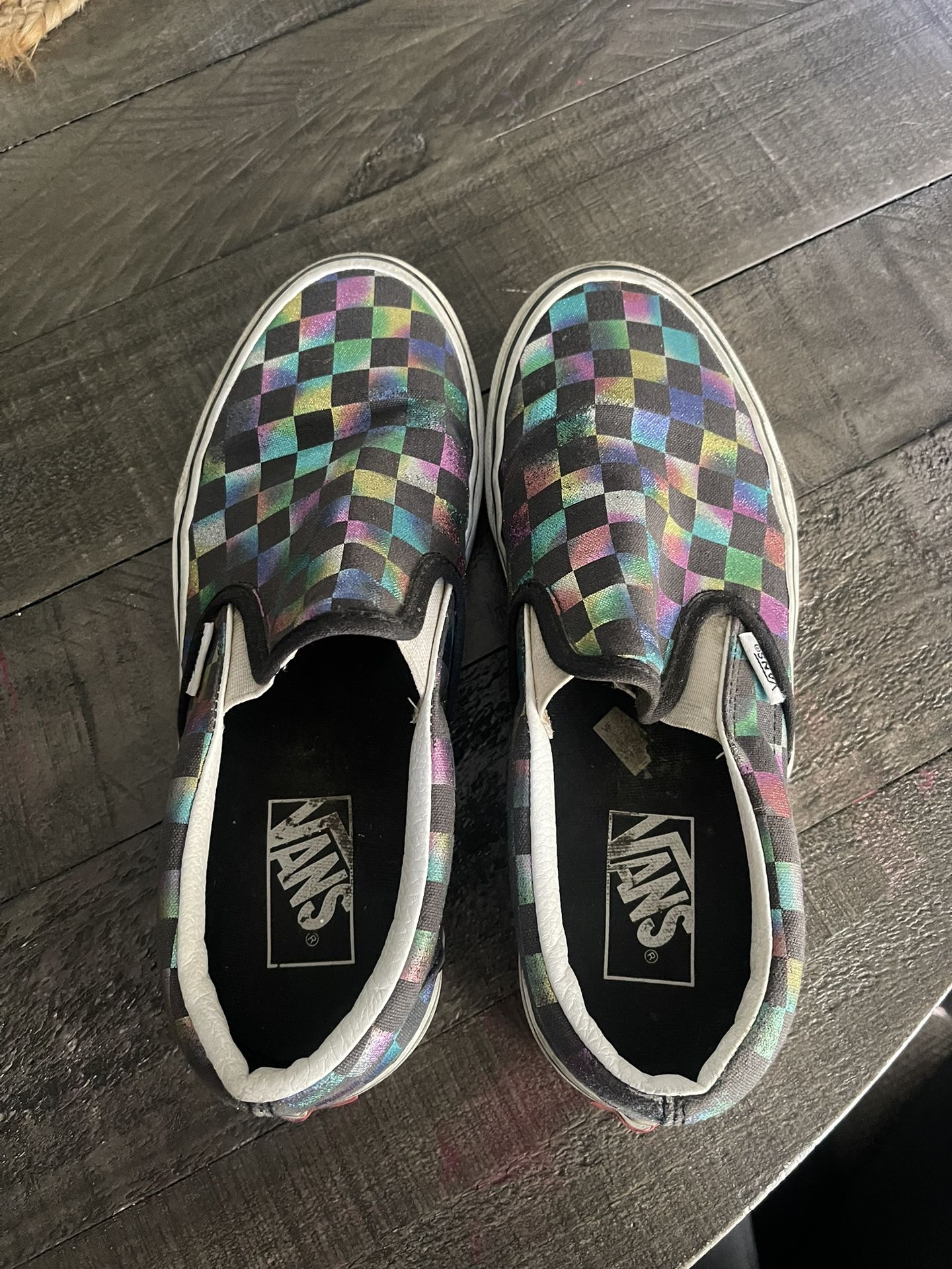 Woman’s Checkered Vans