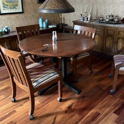 High-Quality Ethan Allen Cherrywood Table, And Chairs