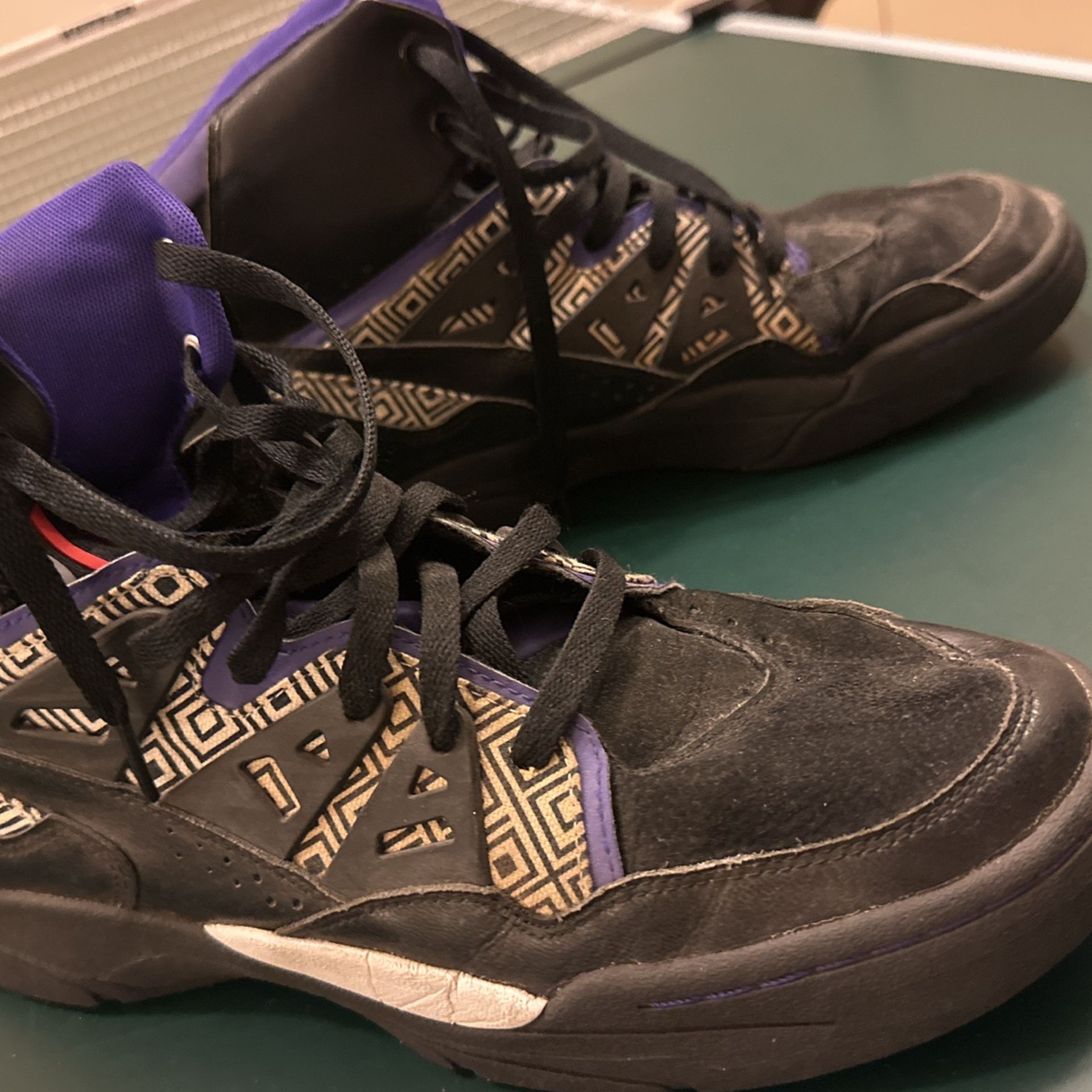 DIKEMBE MUTOMBO (RIP) PURPLE, WHITE, BLACK KAMIKAZE ADIDAS SHOES