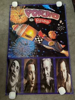Vintage 1993 Porno For Pyros Subway Poster 60”x40”