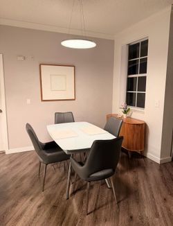Extendable Dining table set with 4 chairs - El Dorado - High End - Glass - Rotating chairs
