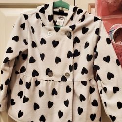 24 Months Carter's Heart Hoodie Jacket Buttons