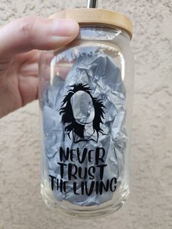 Beetlejuice Glass Cup