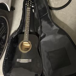 Black Rogue Acoustic Guitar 