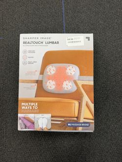 Sharper Image RealTouch Lumbar Acupressure Back Massager, Gray
