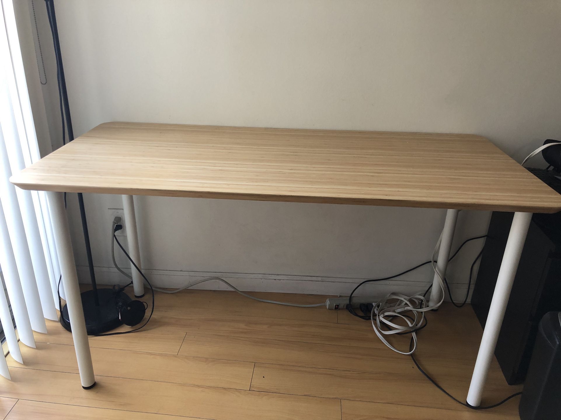 Bamboo/White Desk/Table