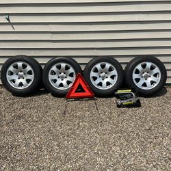 Rims x 4 - Size 205/65 15” Plus Tool Box And Emergency Triangle 
