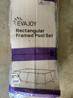EvaJoy Rectangular Framed Pool Set