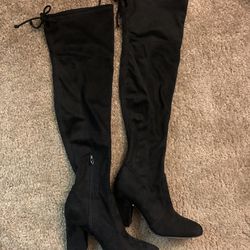 Brand New Size 7 Suede Ladies Thigh High Boots 
