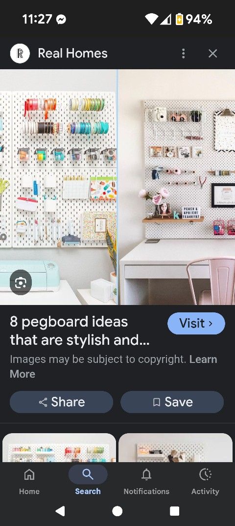 Pegboard Sheets 55.5x47 $7 55.5x37 6 Many Available