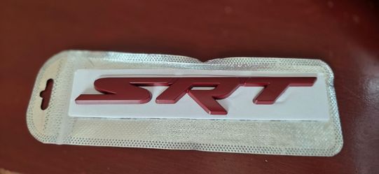 New red SRT badge for grill or body see all 12 pics sold separately SHIPPING AVAILABLE