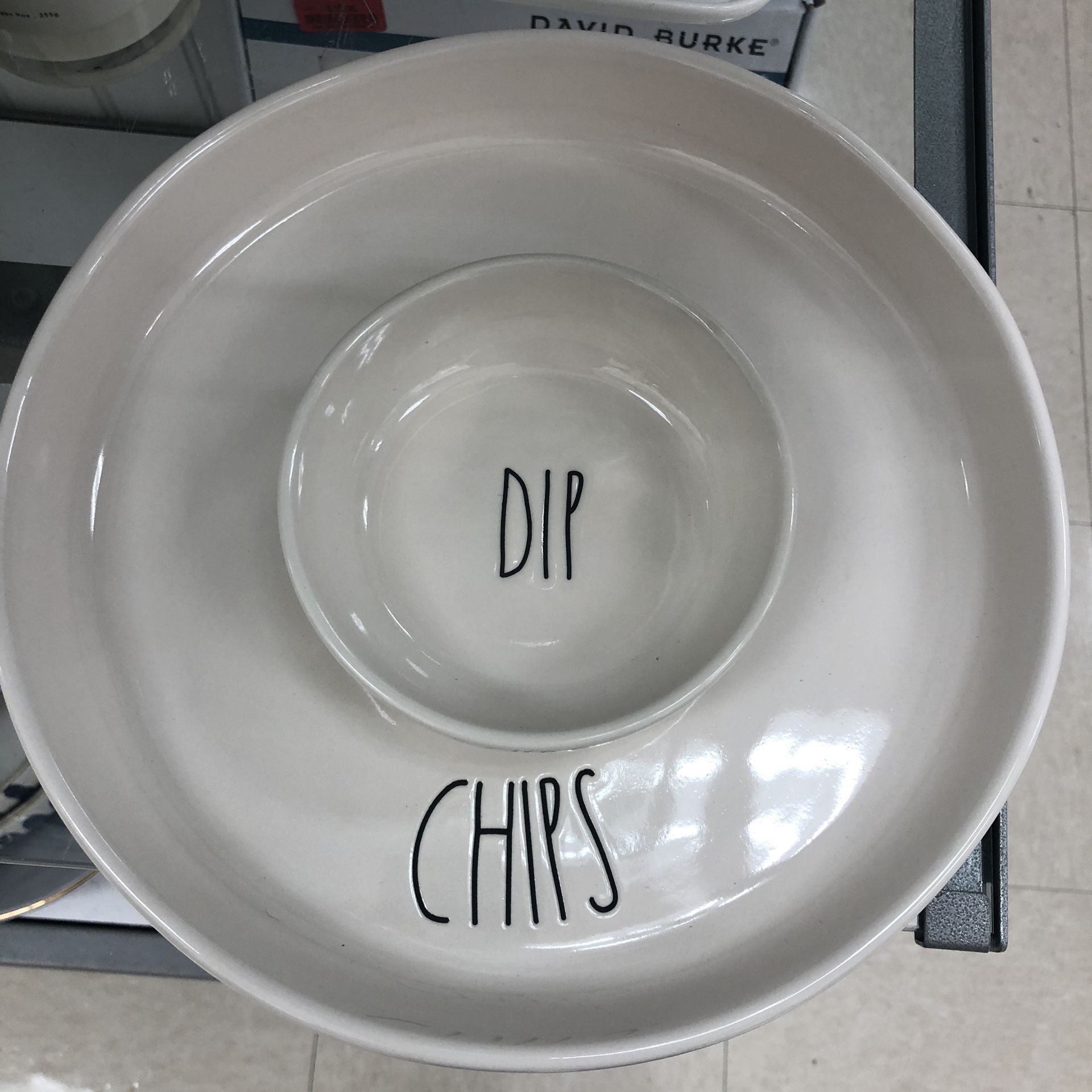 Rae Dunn Chips And dip Platter NWT/UFS/UFT
