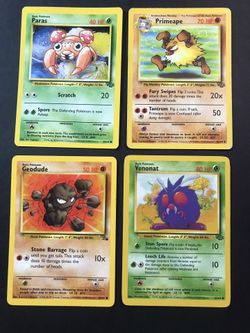 Jungle fossil Pokémon card lot