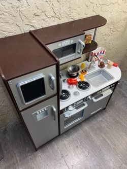 Kids Wooden Play Kitchen Set With Accessories - Local Delivery for an Additional Fee -See My Items😀