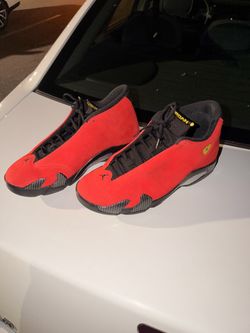 Air Jordan 14 Retro Ferrari Red Sneakers
