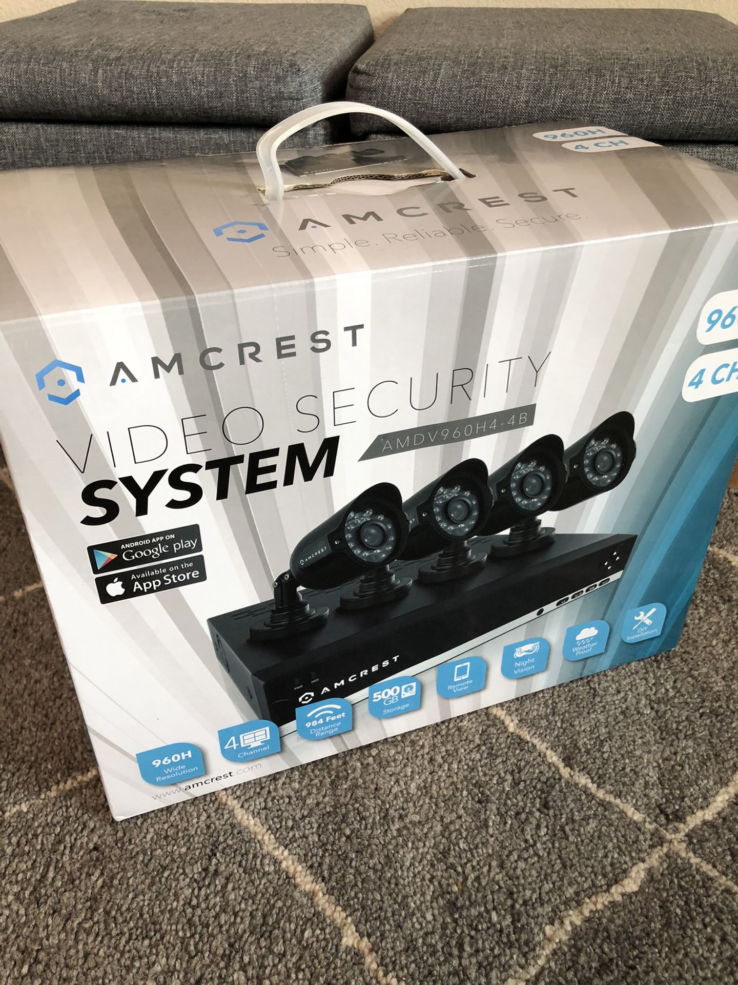 Brand new Video Security System Amcrest 960h4