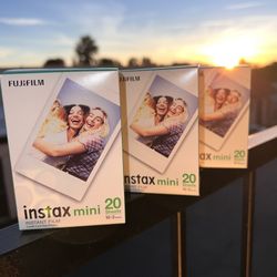 Instax Mini Film Fujifilm 2 Pack (20 Sheets) Photos  NEW 