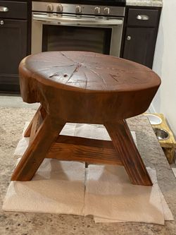 Wood stool