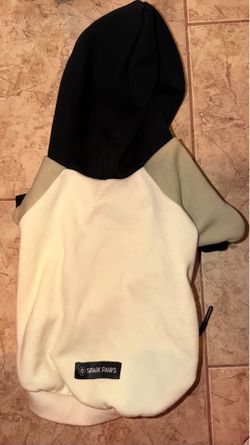 Spark Paws Butter Stretch Color Block Dog Hoodie Cream Black Sage