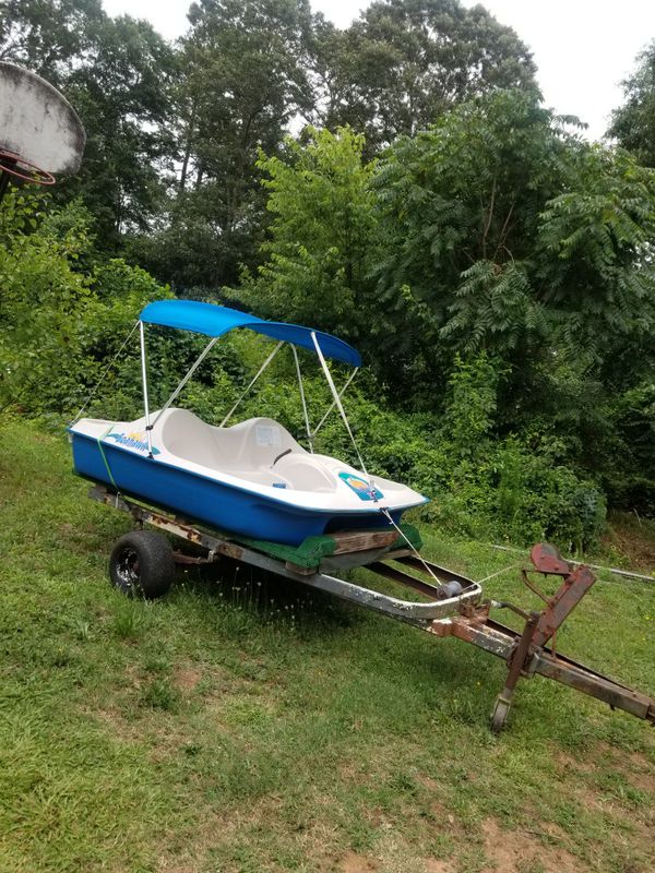 paddle boat and tilt trailer for sale in piedmont, sc