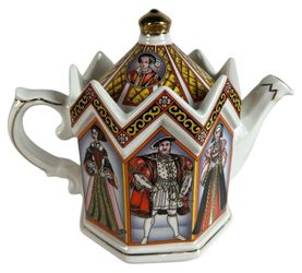 Vintage Sadler Teapot 4440 King Henry VIII And His Six Wives Teapot England