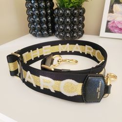 New Marc Jacobs Wide Bag Strap – Gold Multi