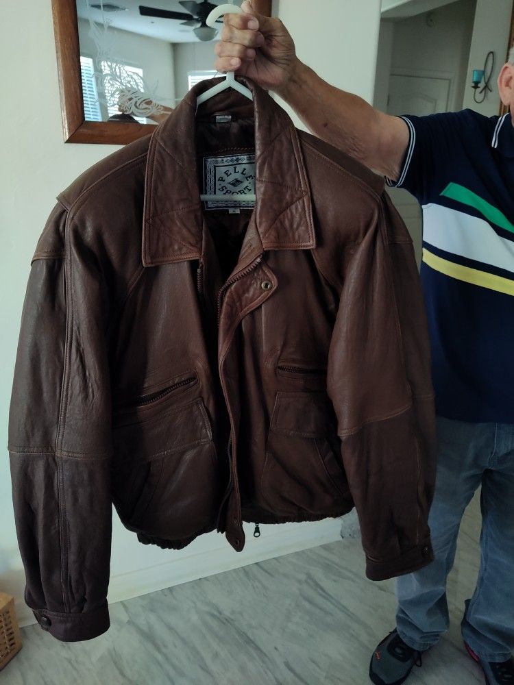 Bomber Style All Leather Jacket