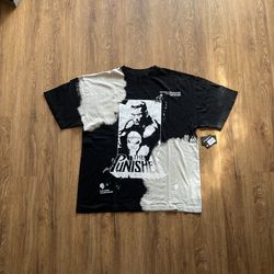 DarcSport Marvel The Punisher Black & White Acid Washed Tee