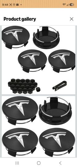 4 Pack Exterior Decoration Wheel Center Cover for Tesla Model 3 Model Y All Years,Only 56mm Hubcaps Wheel Rim Cover Center Caps Hubcaps+20 Black Lug N