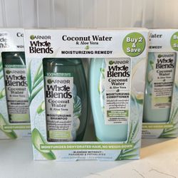 Garnier Whole Blends Moisturizing Shampoo and Conditioner, Dehydrated Hair, 1 Kit