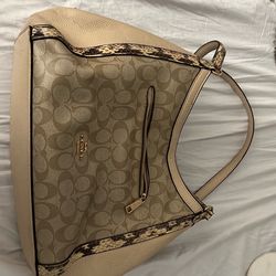 Coach snakeskin purse