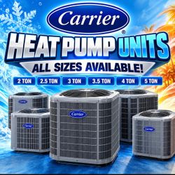 Carrier 3 ton Heat Pump installed….