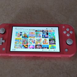 NINTENDO SWITCH LITE Loaded With Over 100 Pooular Switch Games