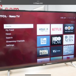 TCL 55’ 4K LED TV with Built In Roku