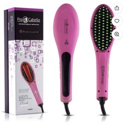 ProCabello Hair Straightener Detangling Brush Ceramic Tourmaline Coating