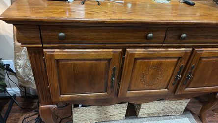 Dining table and server/hutch OBO