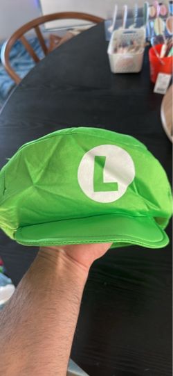 Luigi Costume Hat Green Cap