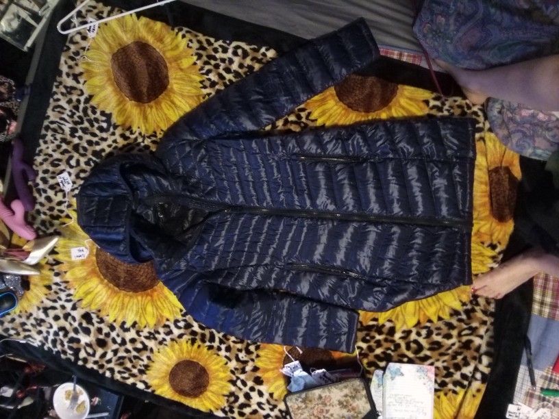 Calvin Klein Xs Women's Coatbin Navy blue