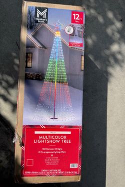 Member's Mark 12' Pre-Lit Multicolor Lightshow Tree