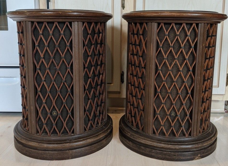Vintage Pioneer Round Omnidirectional Speakers