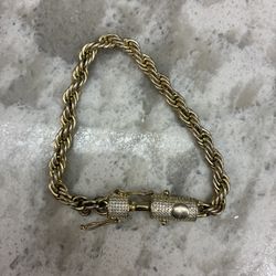 Gold Plated Rope Bracelet 