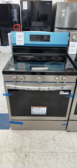 Gallery 30 in 5 Element Freestanding Range w/ Total Convection and Air Fry , SmudgeProof Stainless