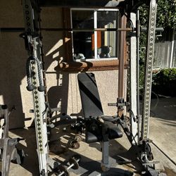 Nautilus NT-CC1 Smith Machine with Cable Crossover with weights